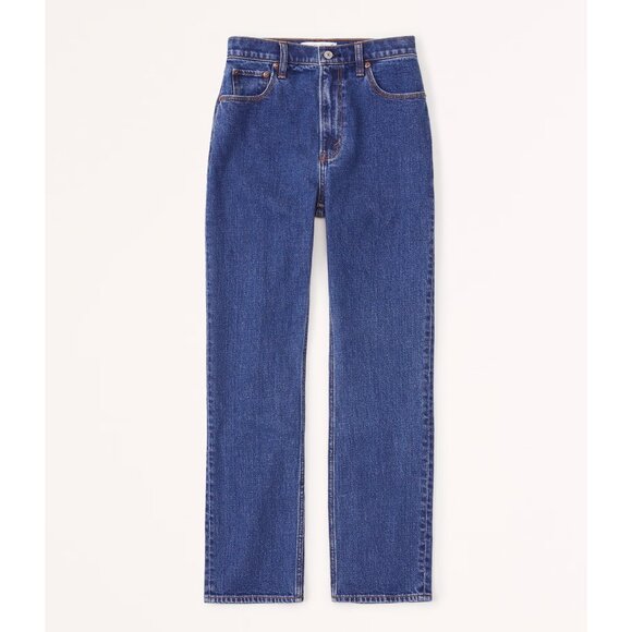 ABERCROMBIE Ultra High Rise Ankle Straight Jean NWOT - Picture 1 of 7